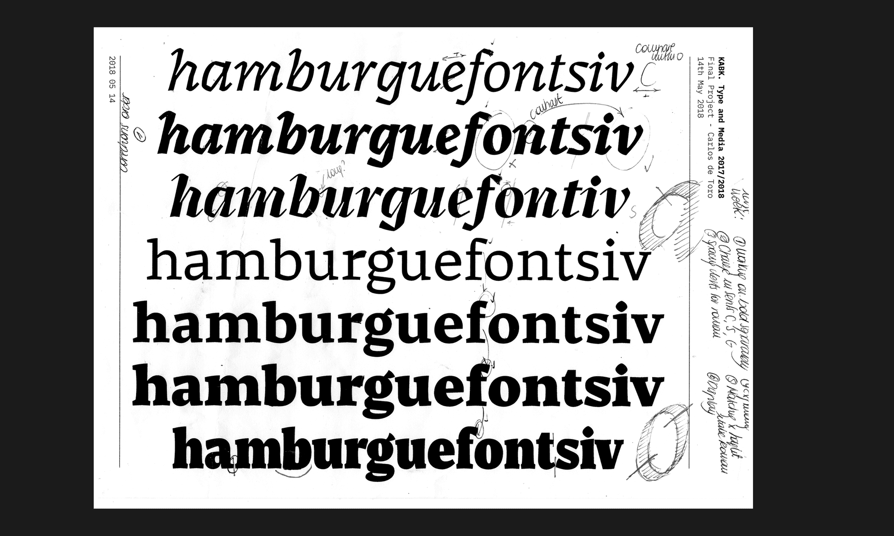 Azor Typeface - Carlos de Toro - Type and Media 2018